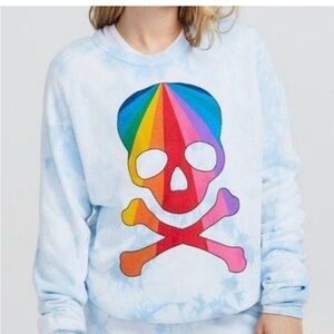 Colorful Skull Graphic Sweatshirt